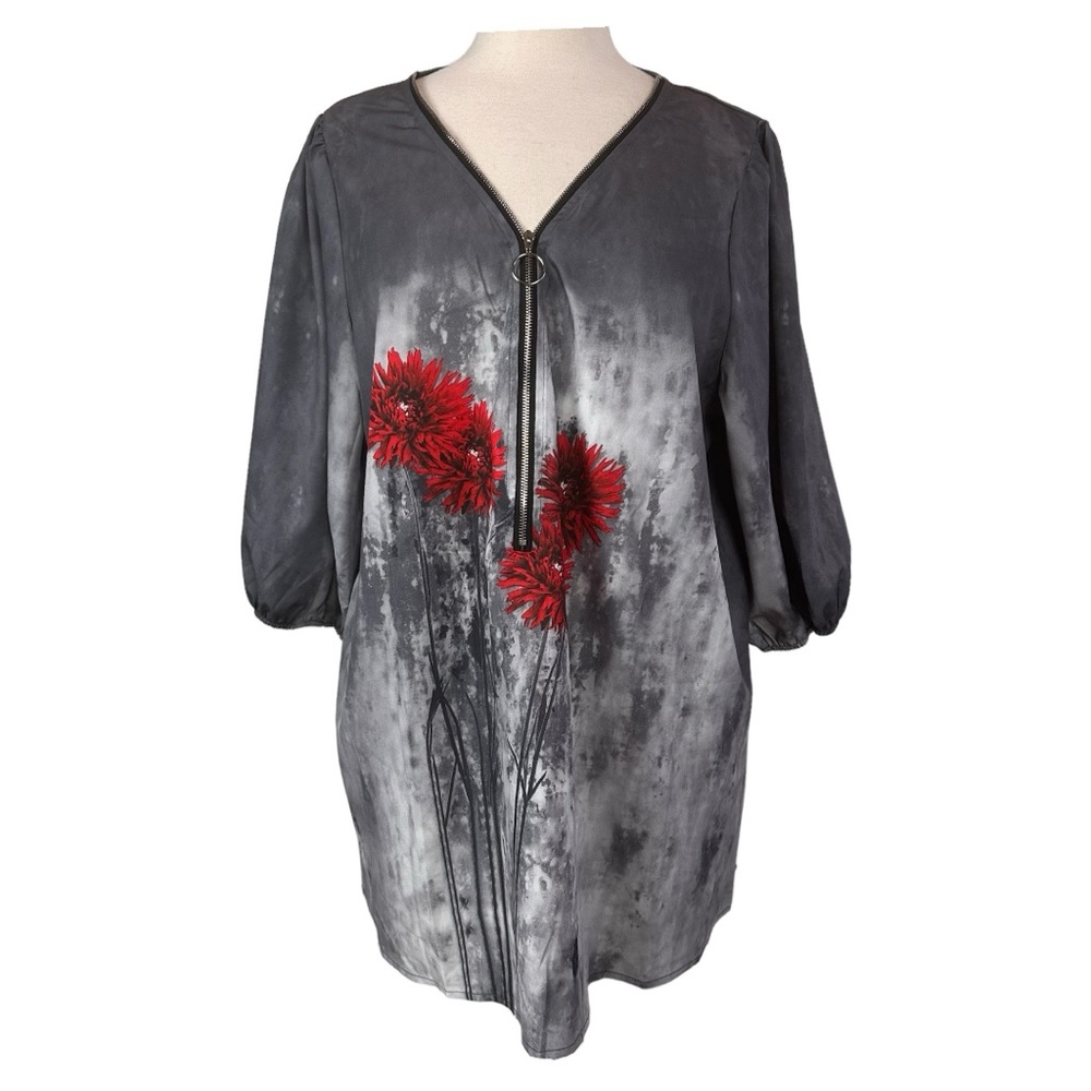 NORACORA Women’s 3/4 Sleeve Floral Top Size XL